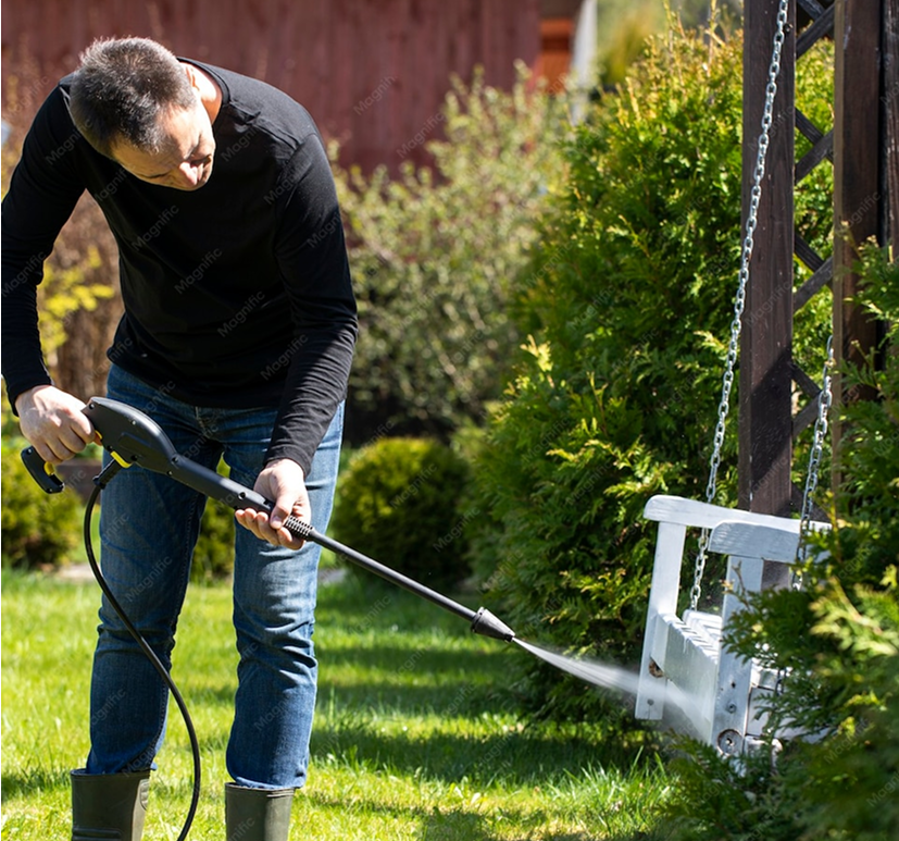 low pressure soft washing
